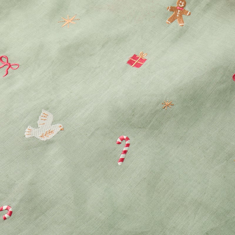Vintage Washed Eucalyptus Linen Santa Sack