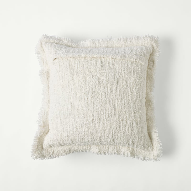 Christmas Cavoodles Village White Cushion