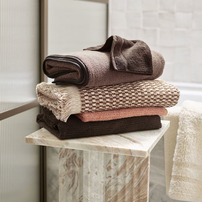 European Izmir Turkish Cotton Chocolate Multi Towel Range
