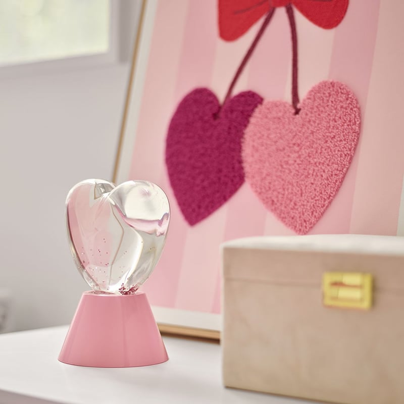 Glitter Love Heart Night Light