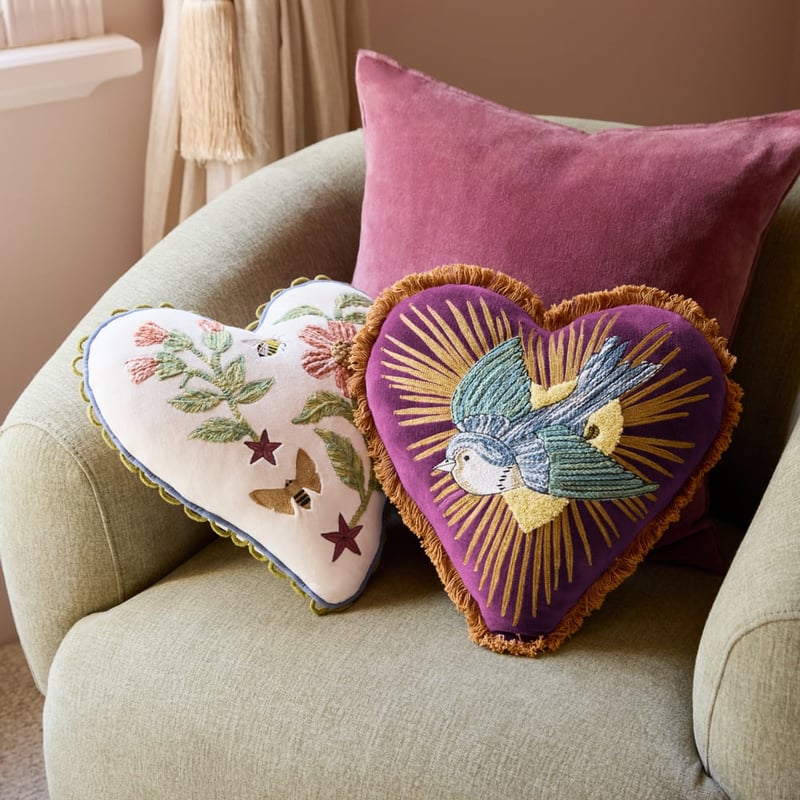 Fleur Harris All My Hearts Floral Cushion 
