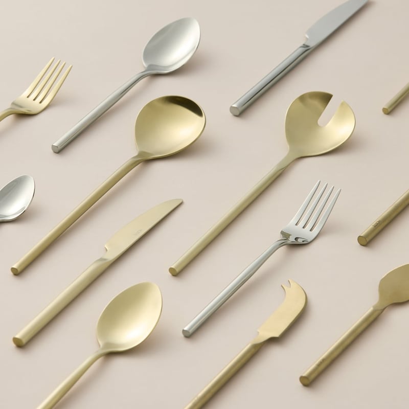 Matilda Matte Gold Cutlery Set of 16