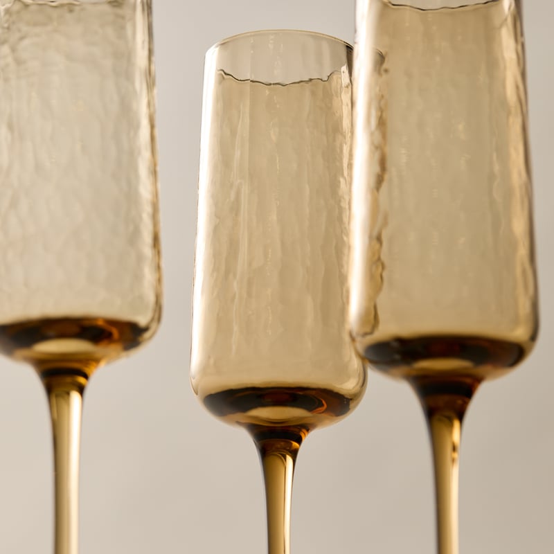 Allegra Amber Flute Pack of 4