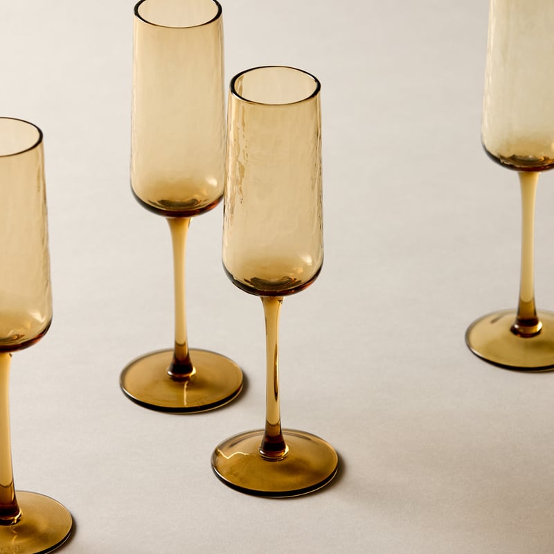 Allegra Amber Flute Pack of 4