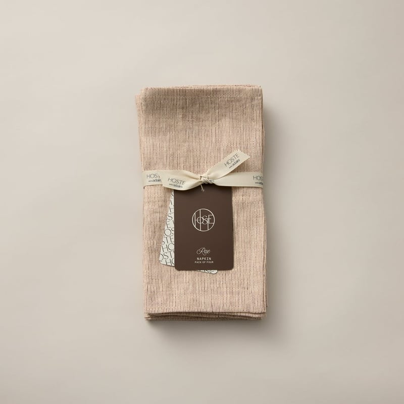 Rae Washed Red Linen Napkins Pack of 4