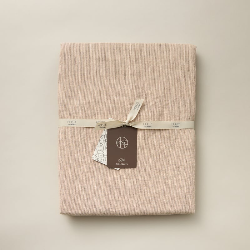 Rae Washed Red Linen Tablecloth