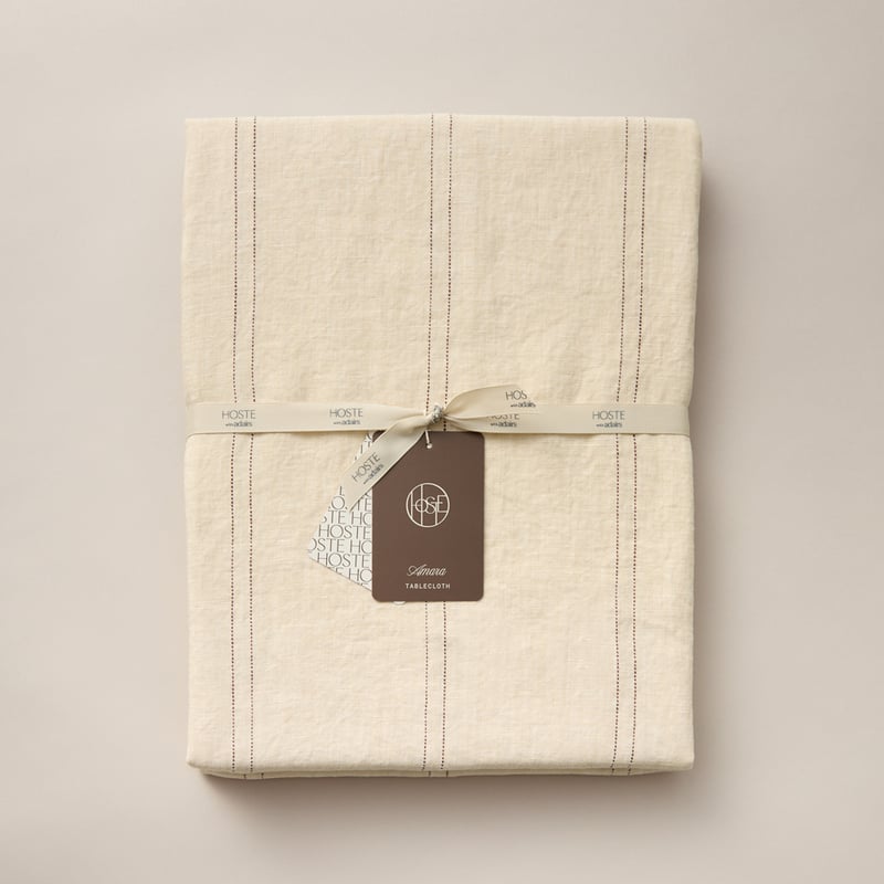 Amara Natural Linen Tablecloth