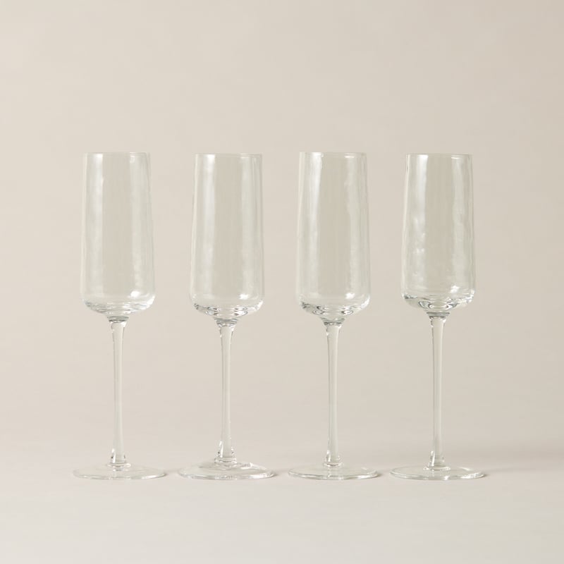 Allegra Clear Flute Pack of 4