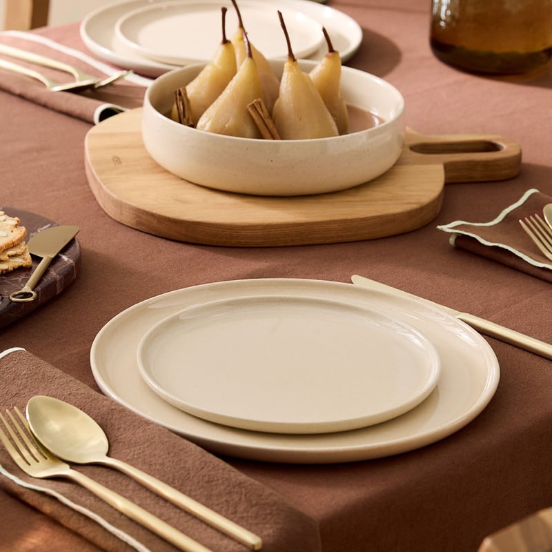 Marion Natural Dinner Plates Pack of 4