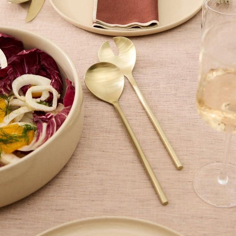 Matilda Matte Gold Salad Servers