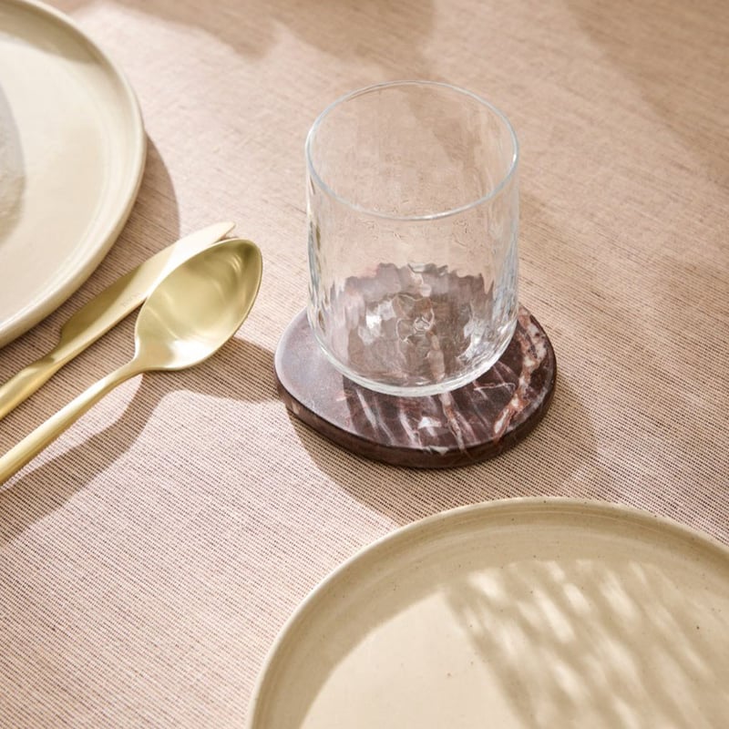 Pebble Burgundy Marble Coasters Pack of 4