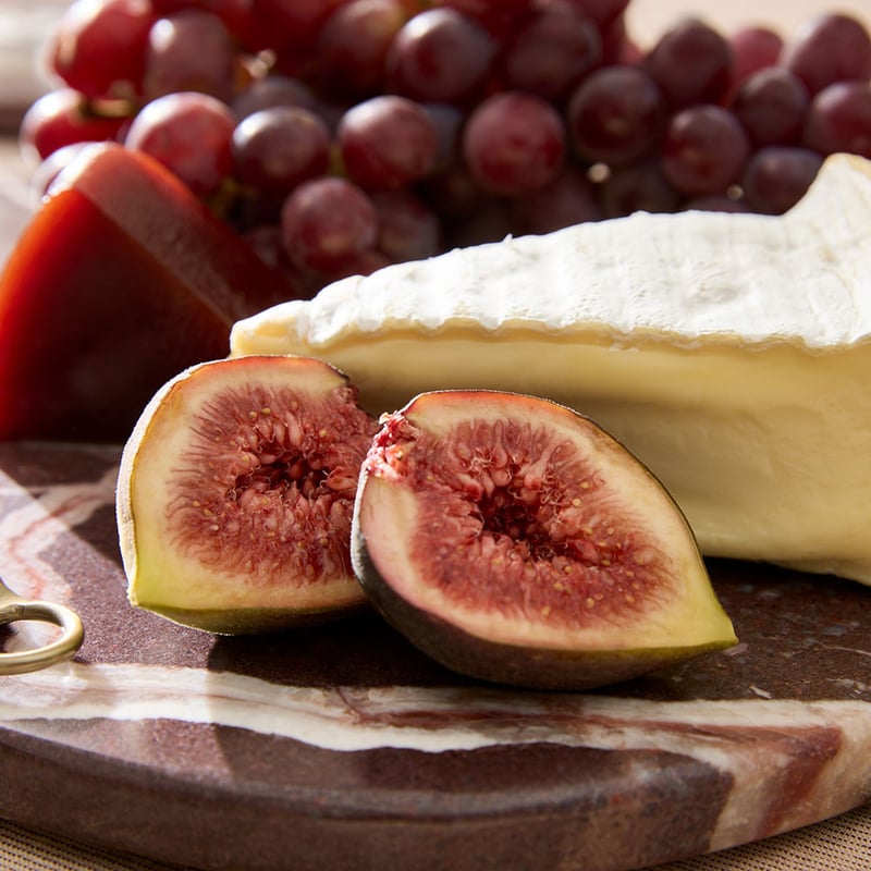 Pebble Burgundy Marble Board Knife Set