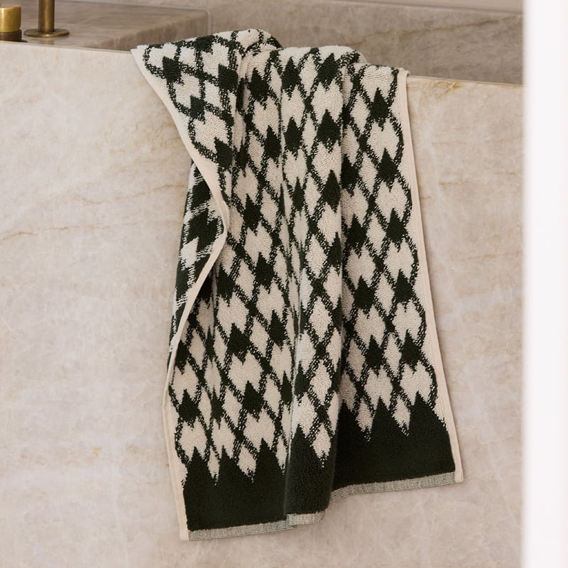 Ainsley Spinach & Natural Towel Range