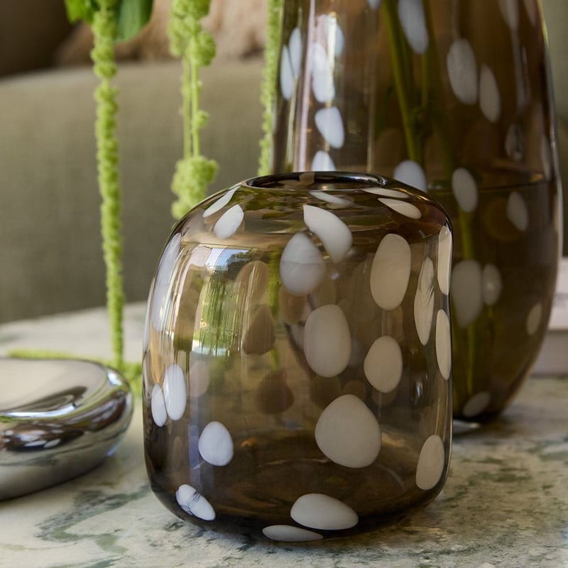 Gallet Brown Glass Vase