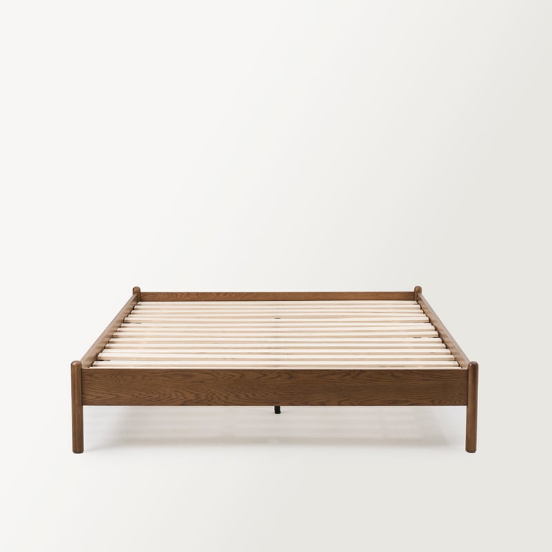 Walnut Timber Bed Base