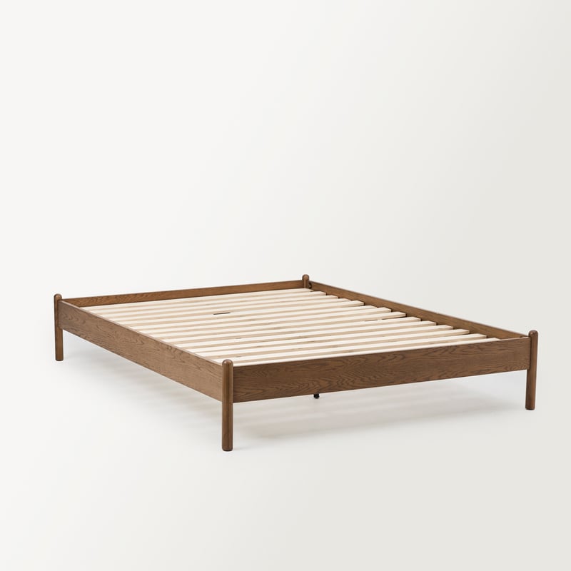Walnut Timber Bed Base
