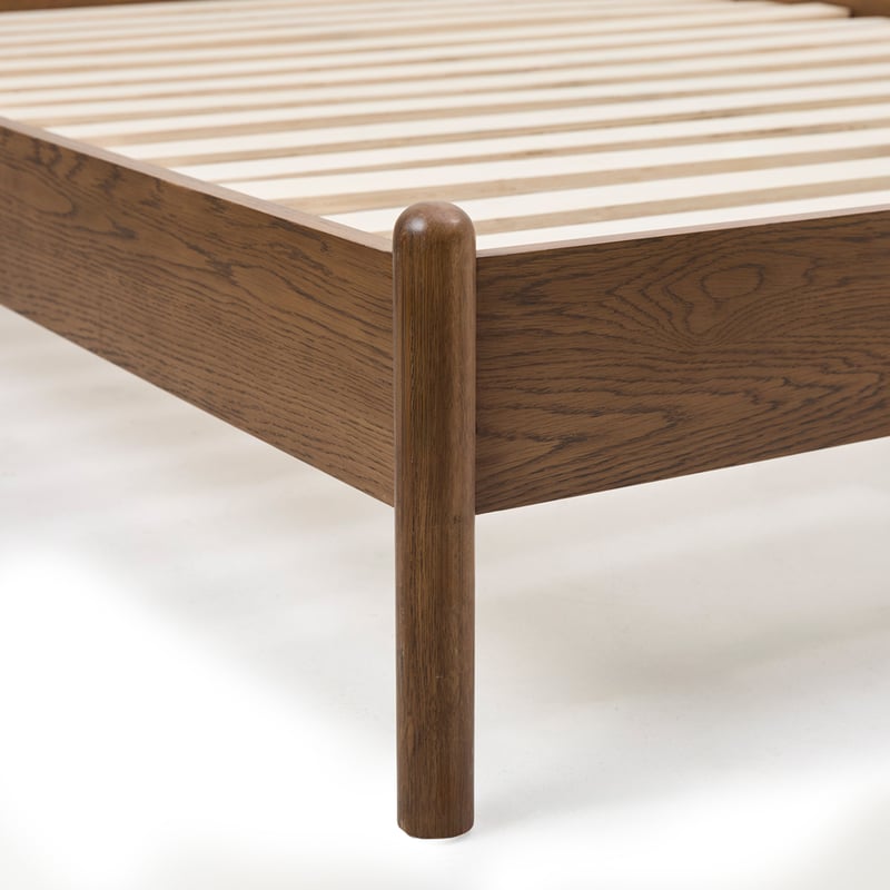 Walnut Timber Bed Base