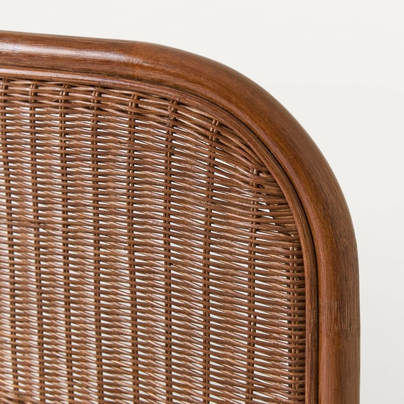 Lena Walnut Rattan Bedhead