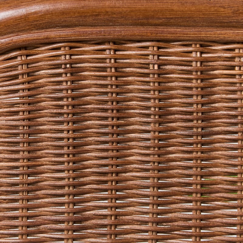 Lena Walnut Rattan Bedhead