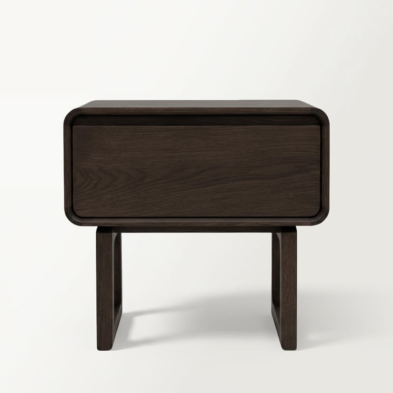 Nord Espresso Oak Bedside Table