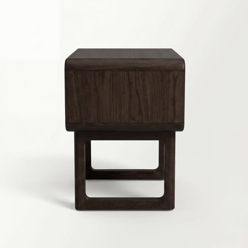 Nord Espresso Oak Bedside Table