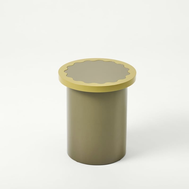 Clover Olive & Chartreuse High Gloss Coffee Table