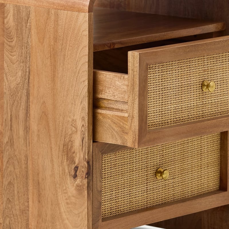 Cove Walnut Bedside Table