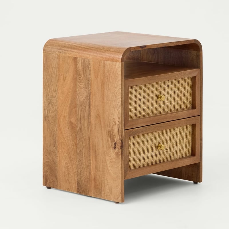 Cove Walnut Bedside Table