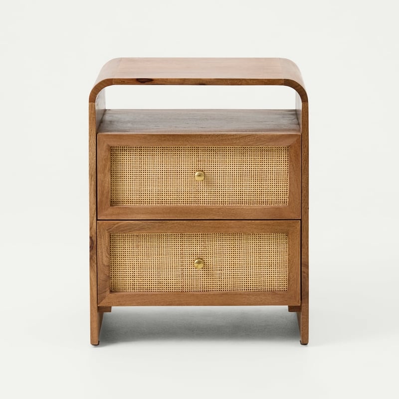 Cove Walnut Bedside Table