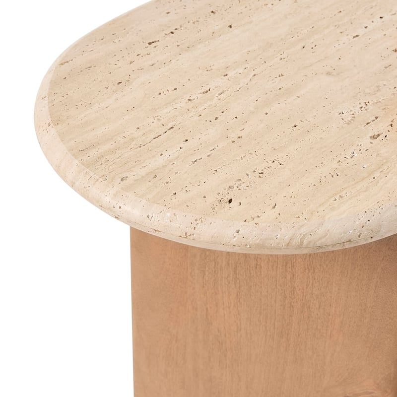 Travertine Chestnut Console