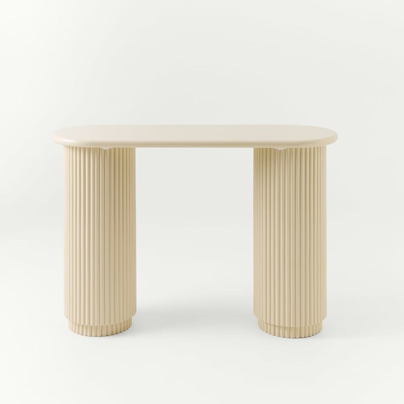 Harper High Gloss Oat Console