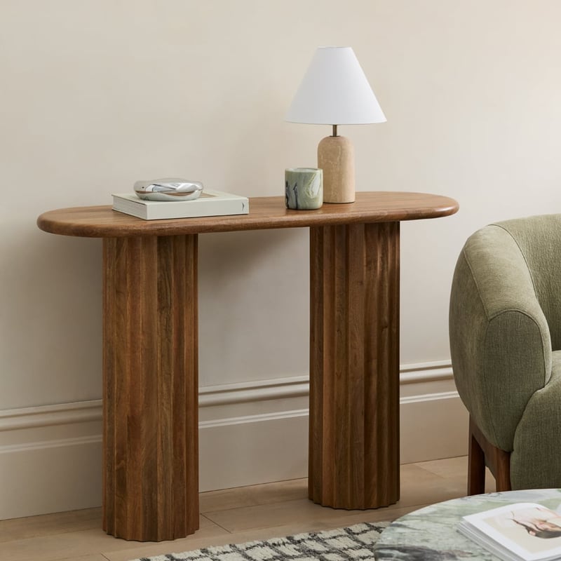 Reed Walnut Console