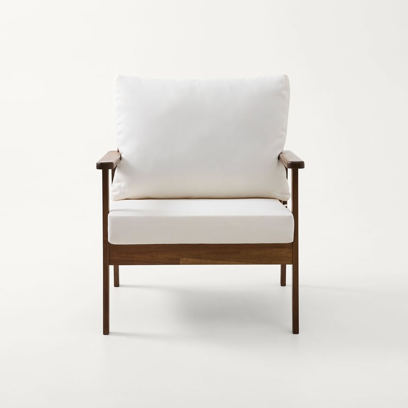 Byron White & Dark Timber Outdoor Set