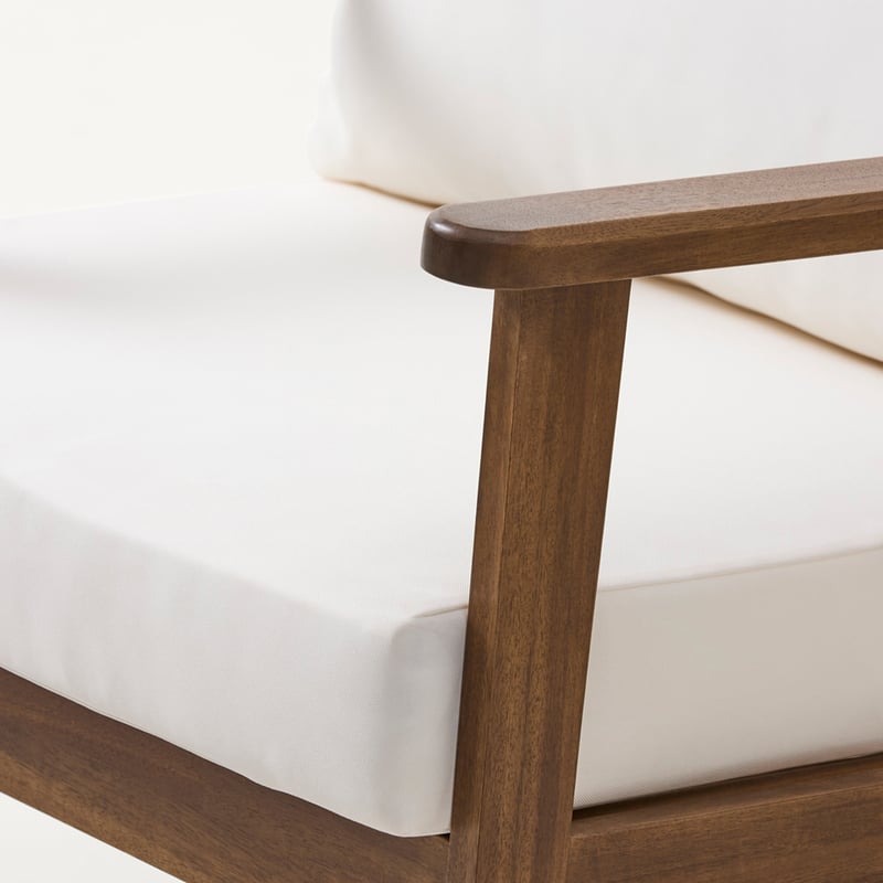 Byron White & Dark Timber Outdoor Set