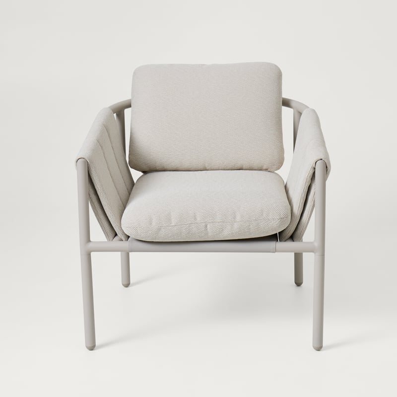 Santorini Pebble Aluminum Outdoor Set