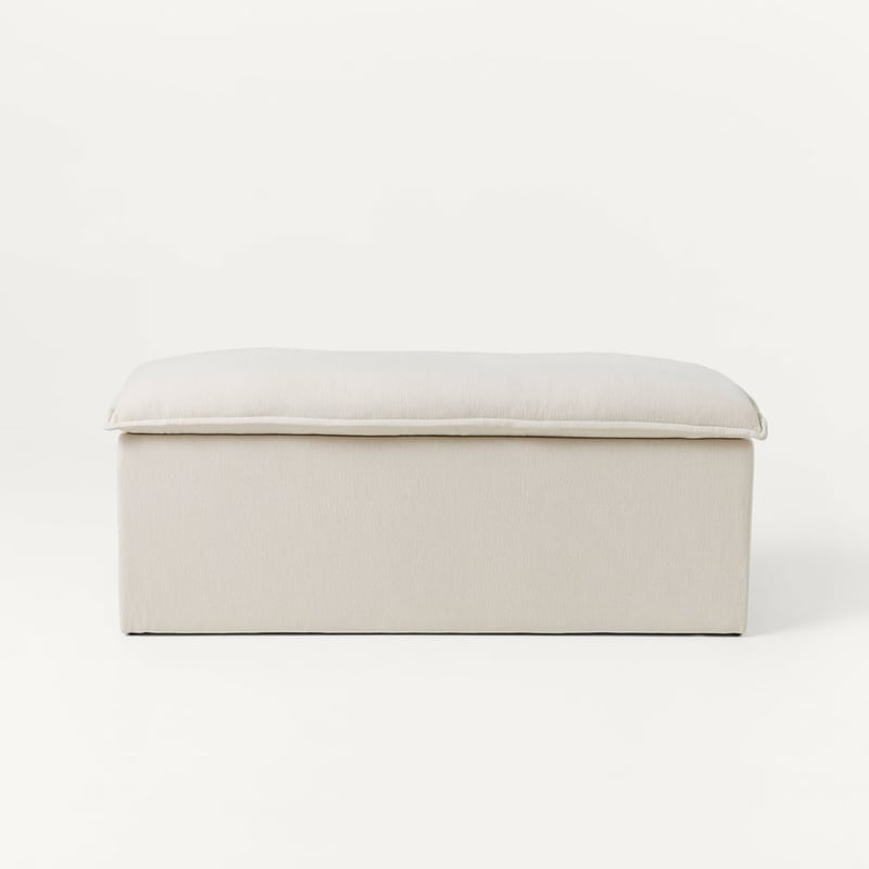 Pia Natural Linen Pillow Blanket Box 
