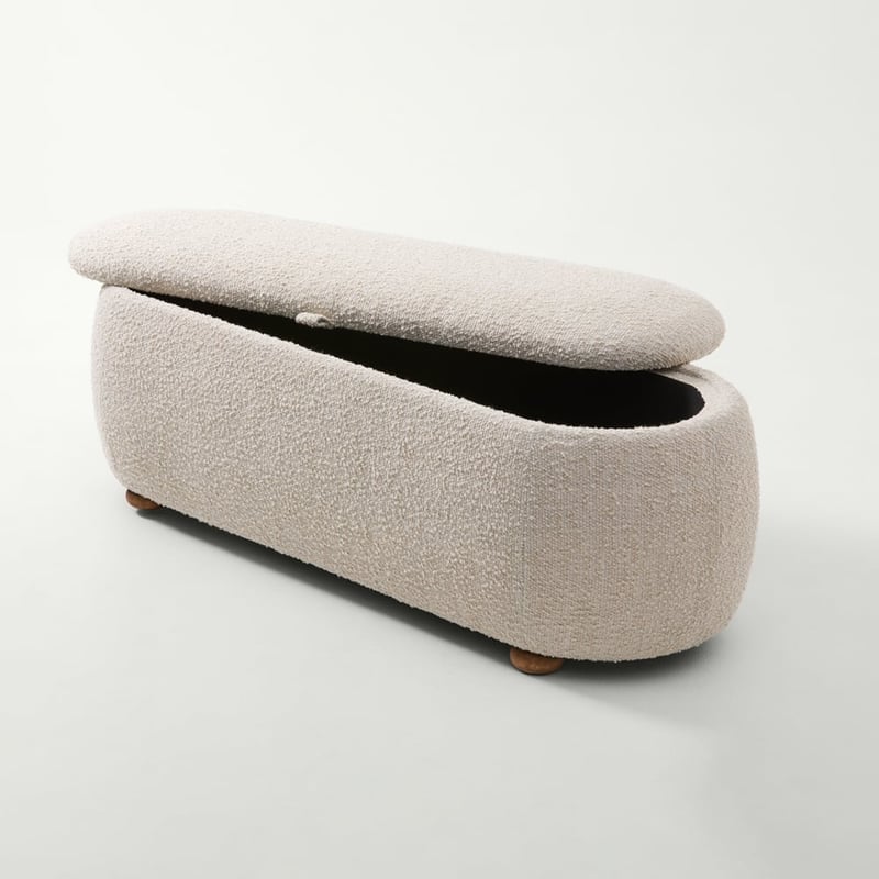 Bella Boucle Almond Pill Blanket Box