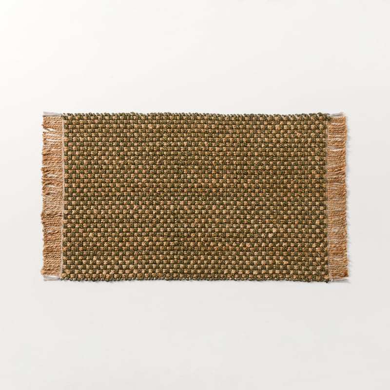 Campus Olive Handwoven Jute Indoor Mat
