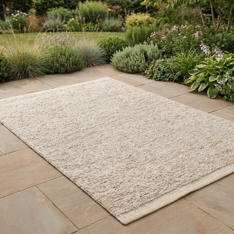 Cruz Ivory Handwoven Wool & Jute Rug 