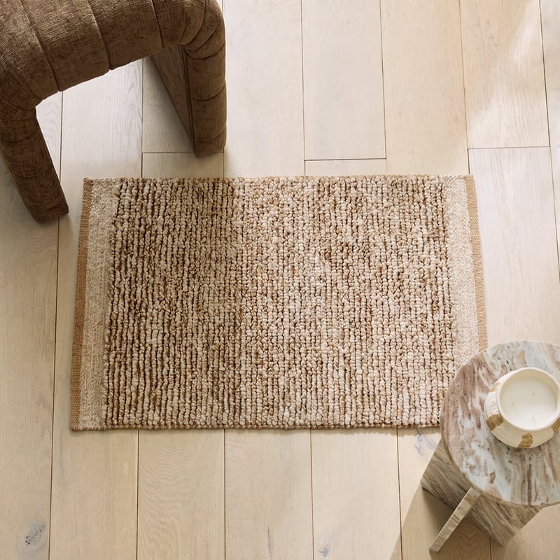 Cruz Ivory Handwoven Wool & Jute Indoor Mat
