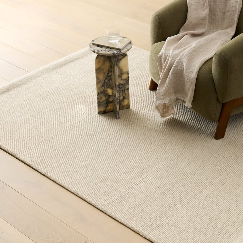 Finn Hand Loomed Natural Wool Rug