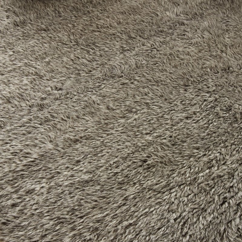 Farrah Flokati Mocha Twist Hand Woven Wool Rug