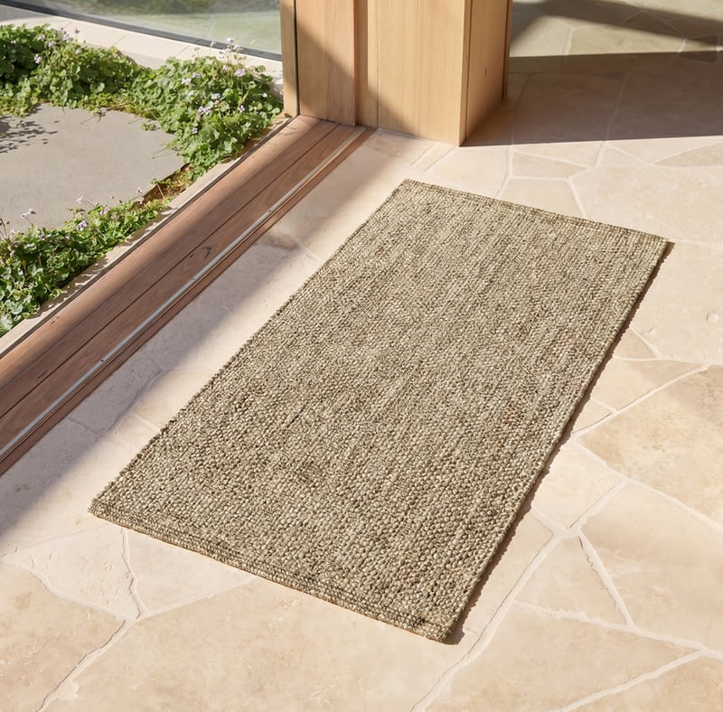 Mesa Chocolate Woven Recycled PET Indoor & Outdoor Wide Mat 