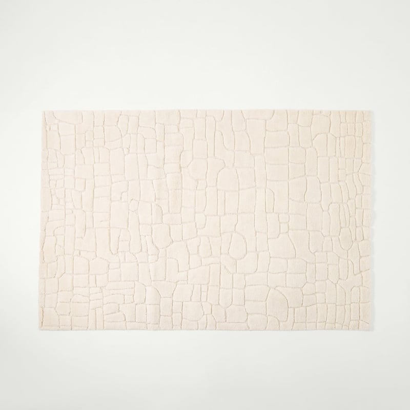 Etta Ivory Hand Knotted Wool Rug