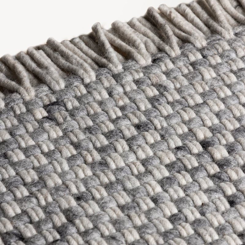 Flint Slate Woven Wool Rug