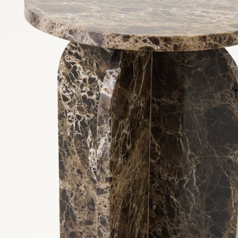 Dark Chocolate Marble Drinks Table