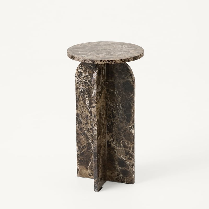 Dark Chocolate Marble Drinks Table