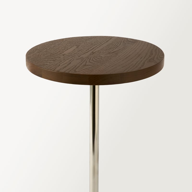 Savoy Dark Chocolate Timber Marble Drinks Table