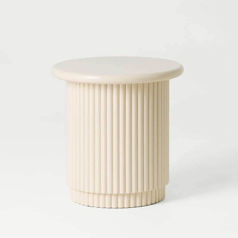 Harper High Gloss Oat Side Table