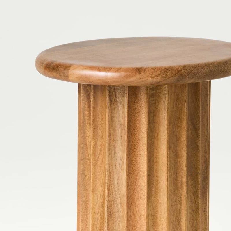 Reed Walnut Side Table